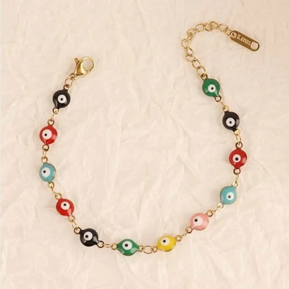 Colorful Evil Eye Bracelet #2231